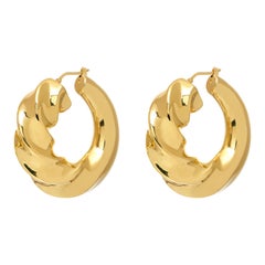 Gold Vermeil Portofino Large Hoops