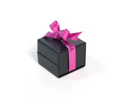 Gold Vermeil  with Pink and Gold Stripe Silk Woven Cuff Bracelet