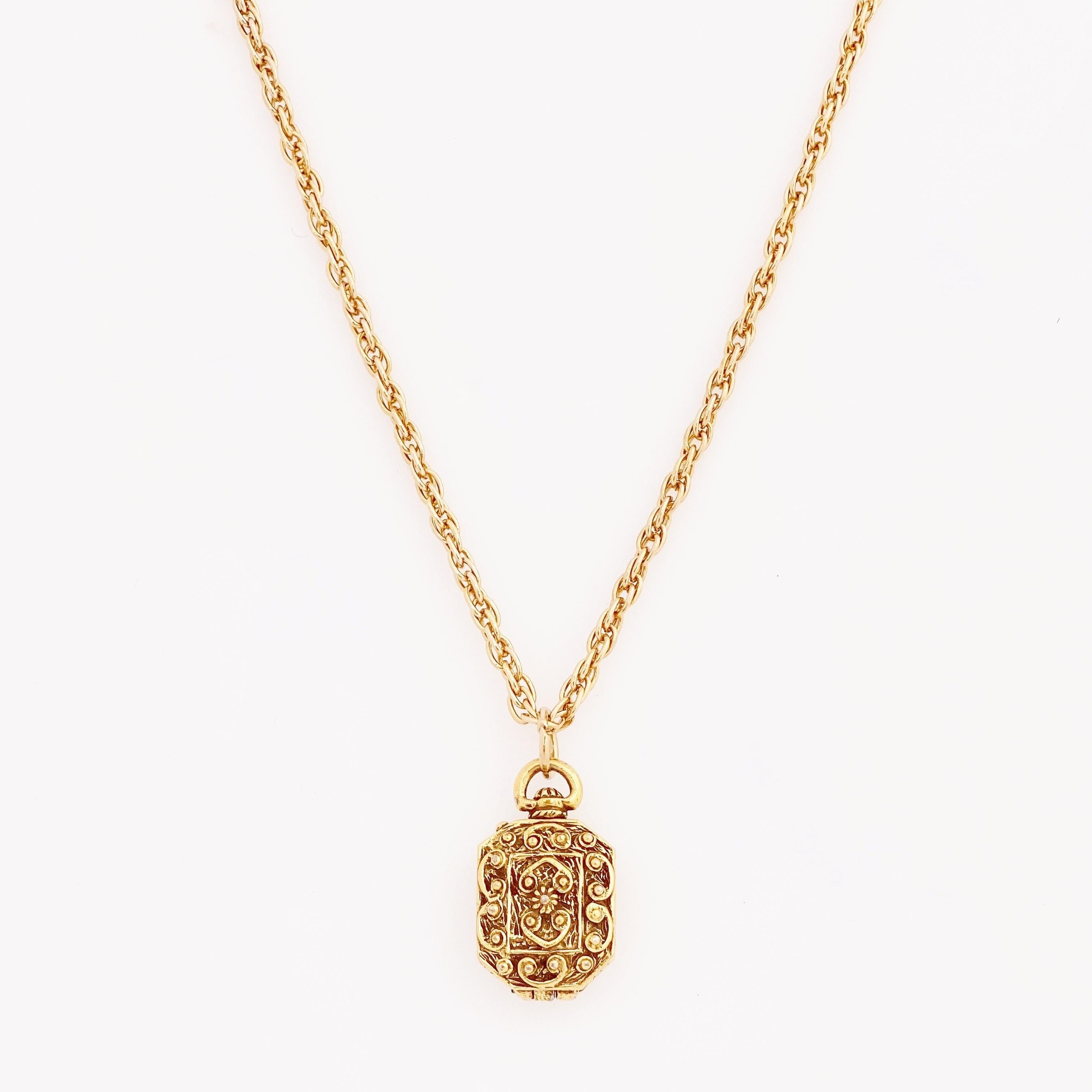 goldette locket necklace