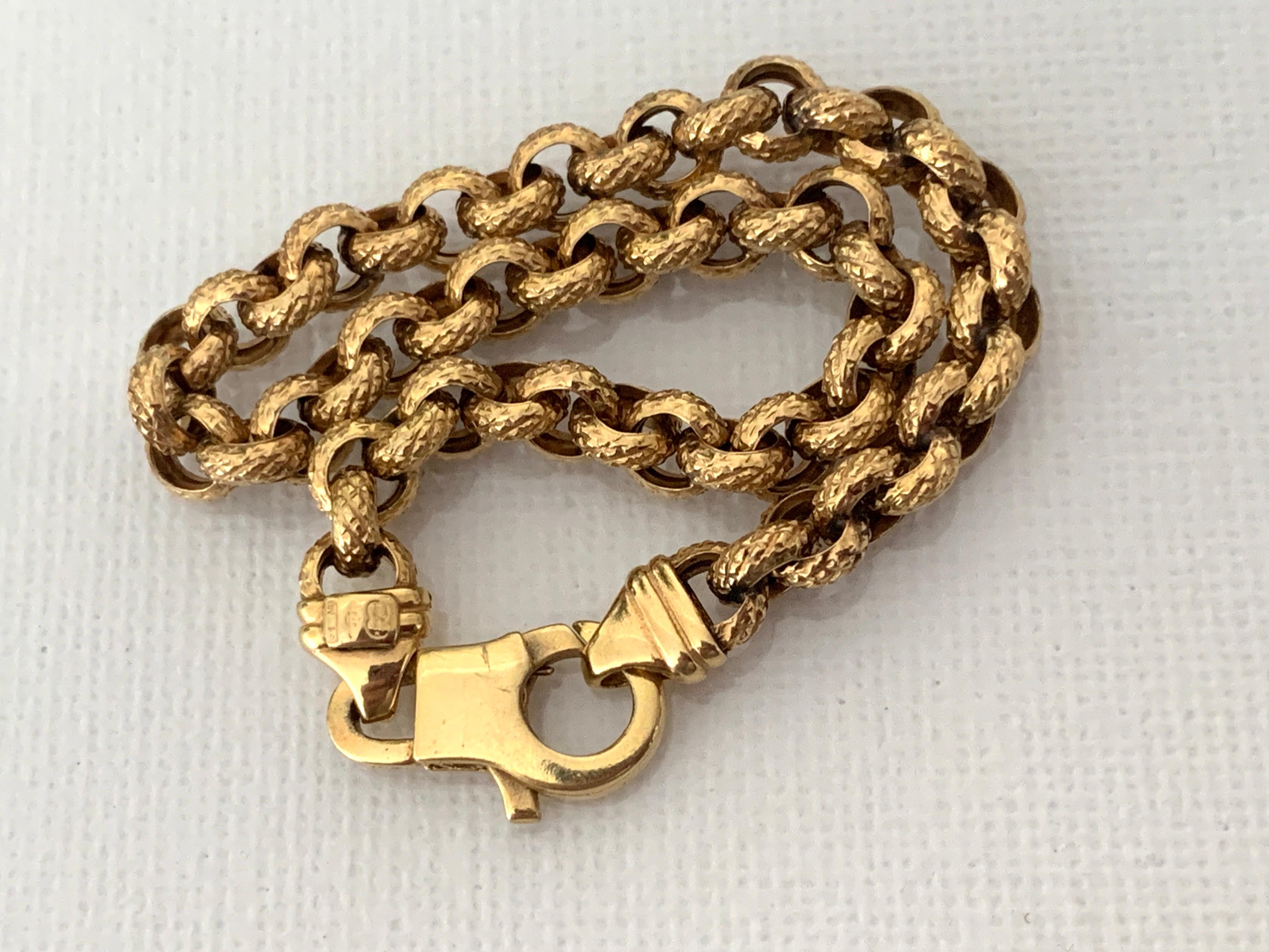 Donna Bracciale A Link in oro 9ct 375 in vendita