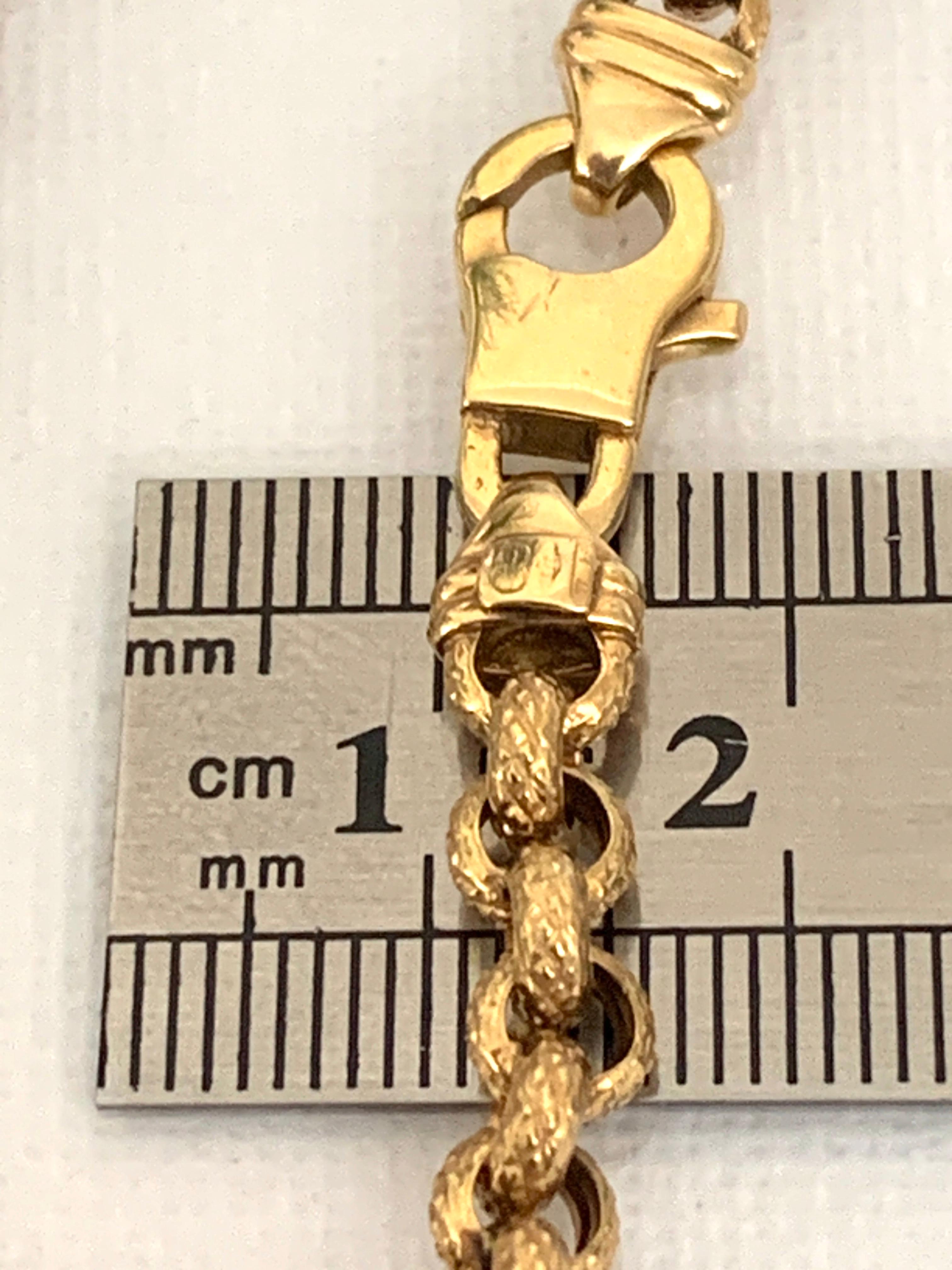 Bracciale A Link in oro 9ct 375 in vendita 3