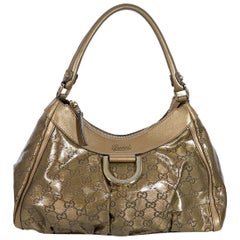 Gucci Gold Coated Monogram Shoulder Bag