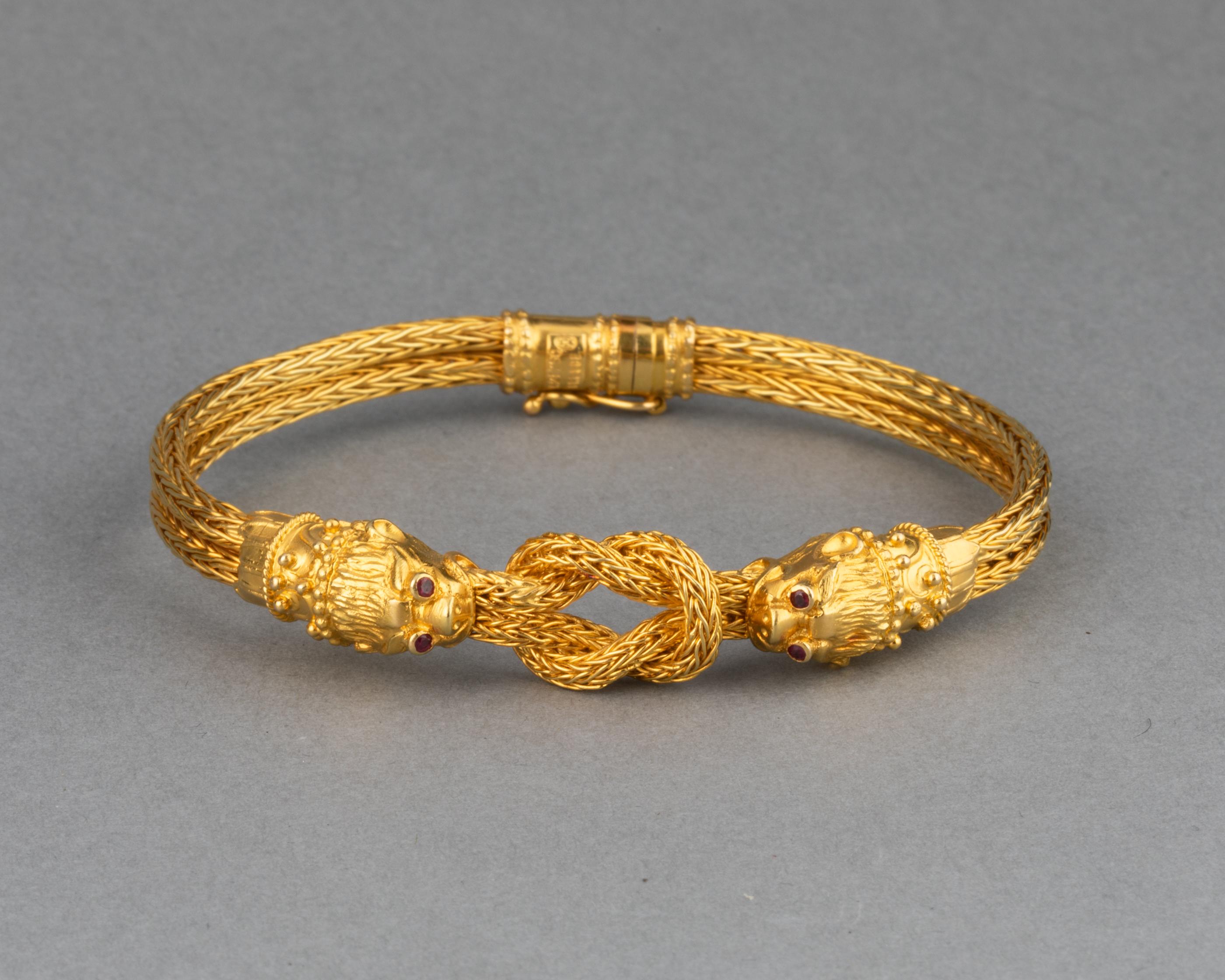 Goldenes Vintage-Armband von Lalaounis 1