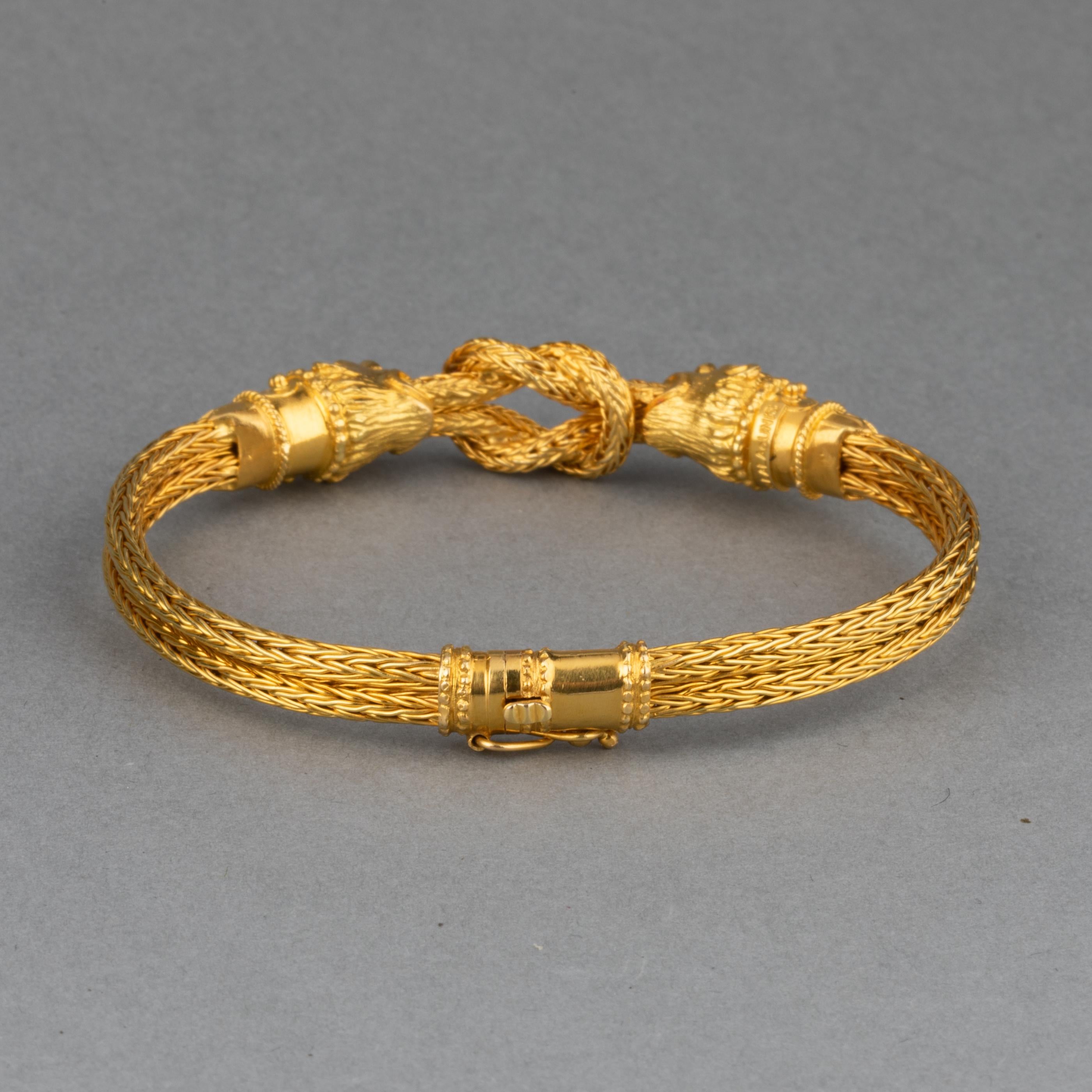 Goldenes Vintage-Armband von Lalaounis 2
