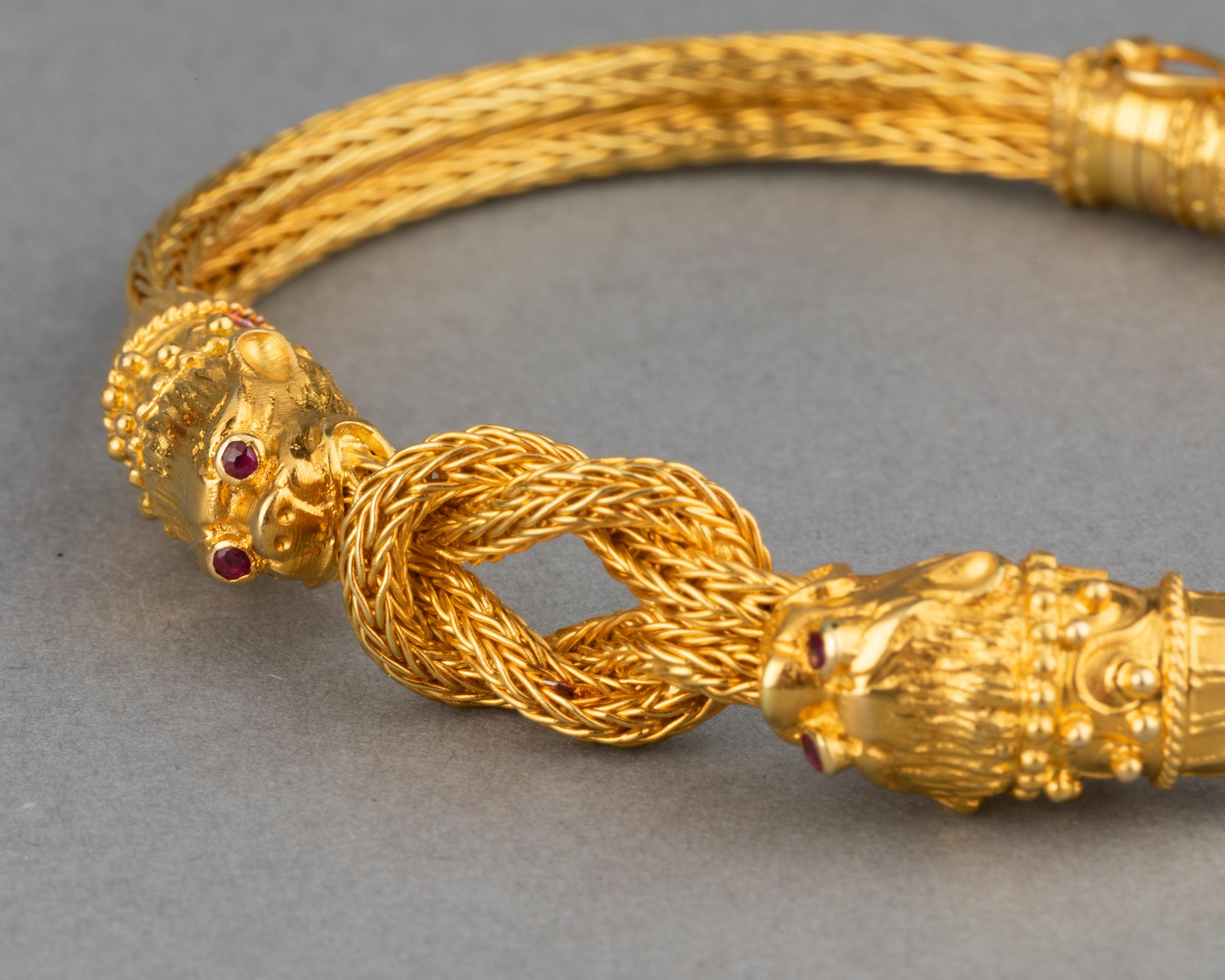 Goldenes Vintage-Armband von Lalaounis 3