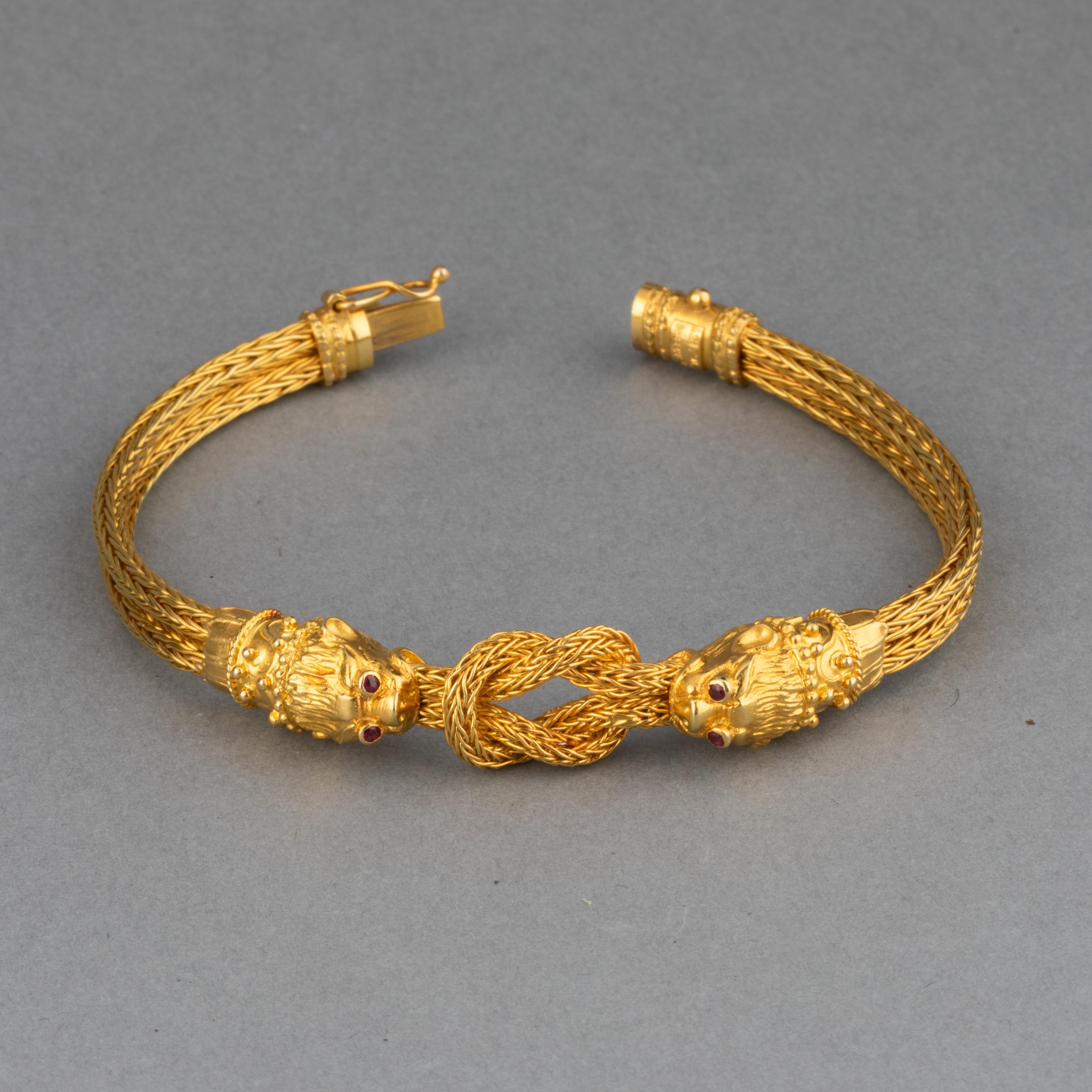 Goldenes Vintage-Armband von Lalaounis 4