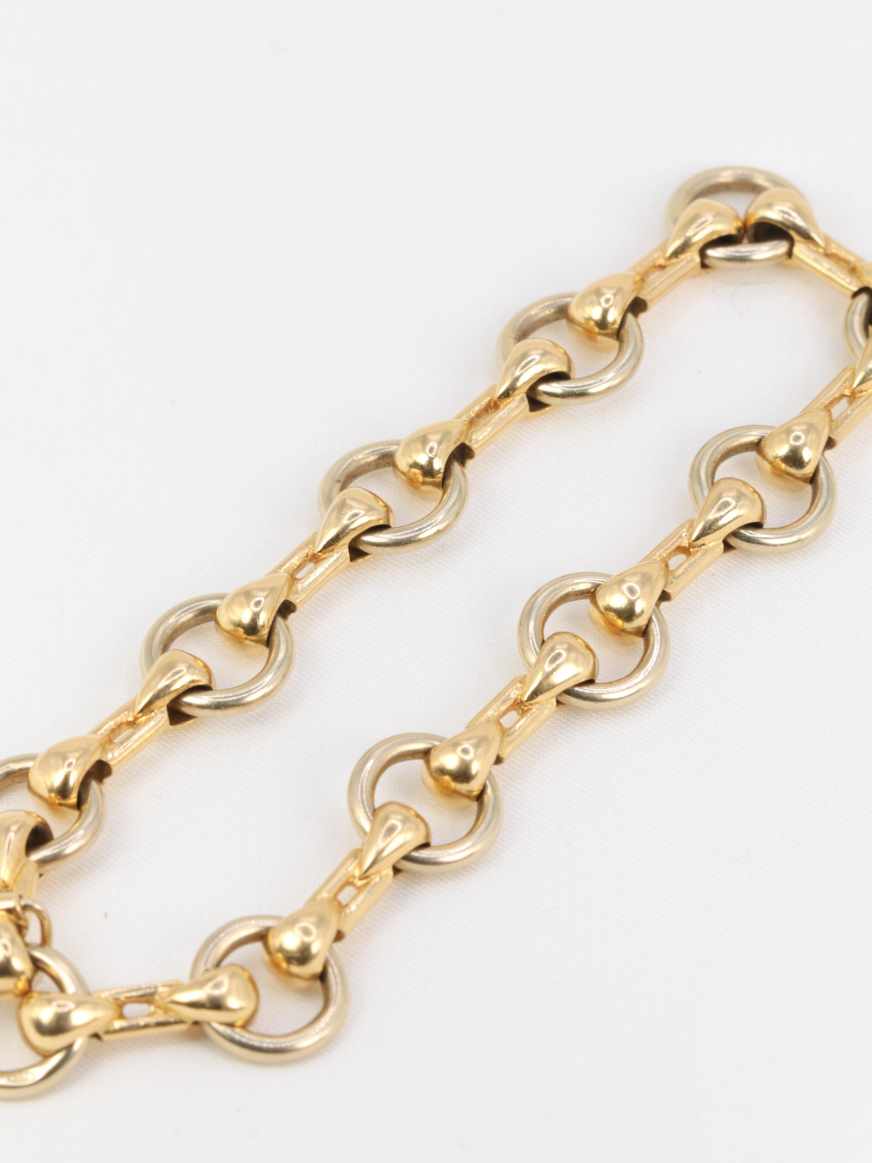 Gold Vintage Cartier-Armband „Nouveau JCC“ Modell 1
