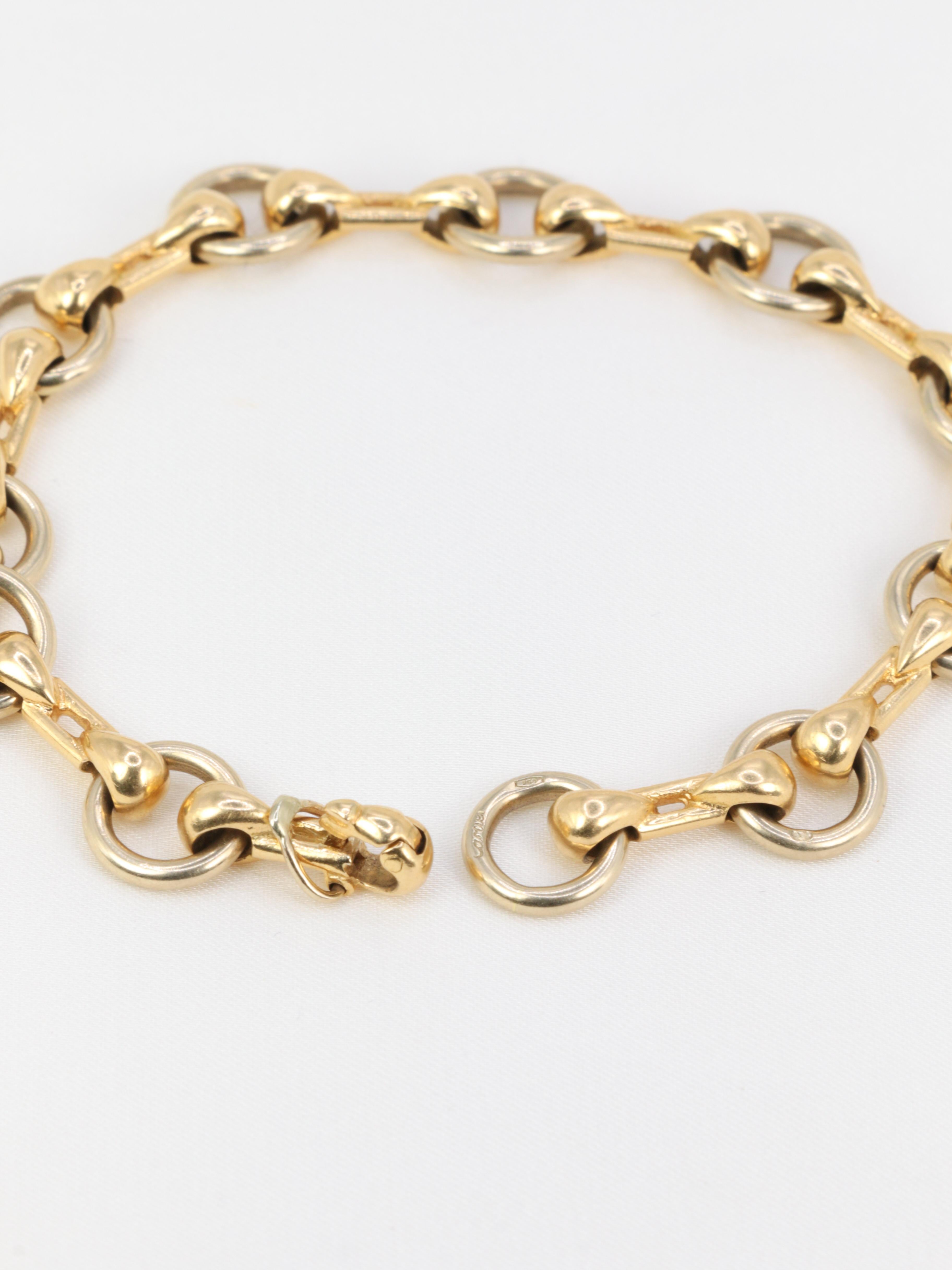 Gold Vintage Cartier-Armband „Nouveau JCC“ Modell 3