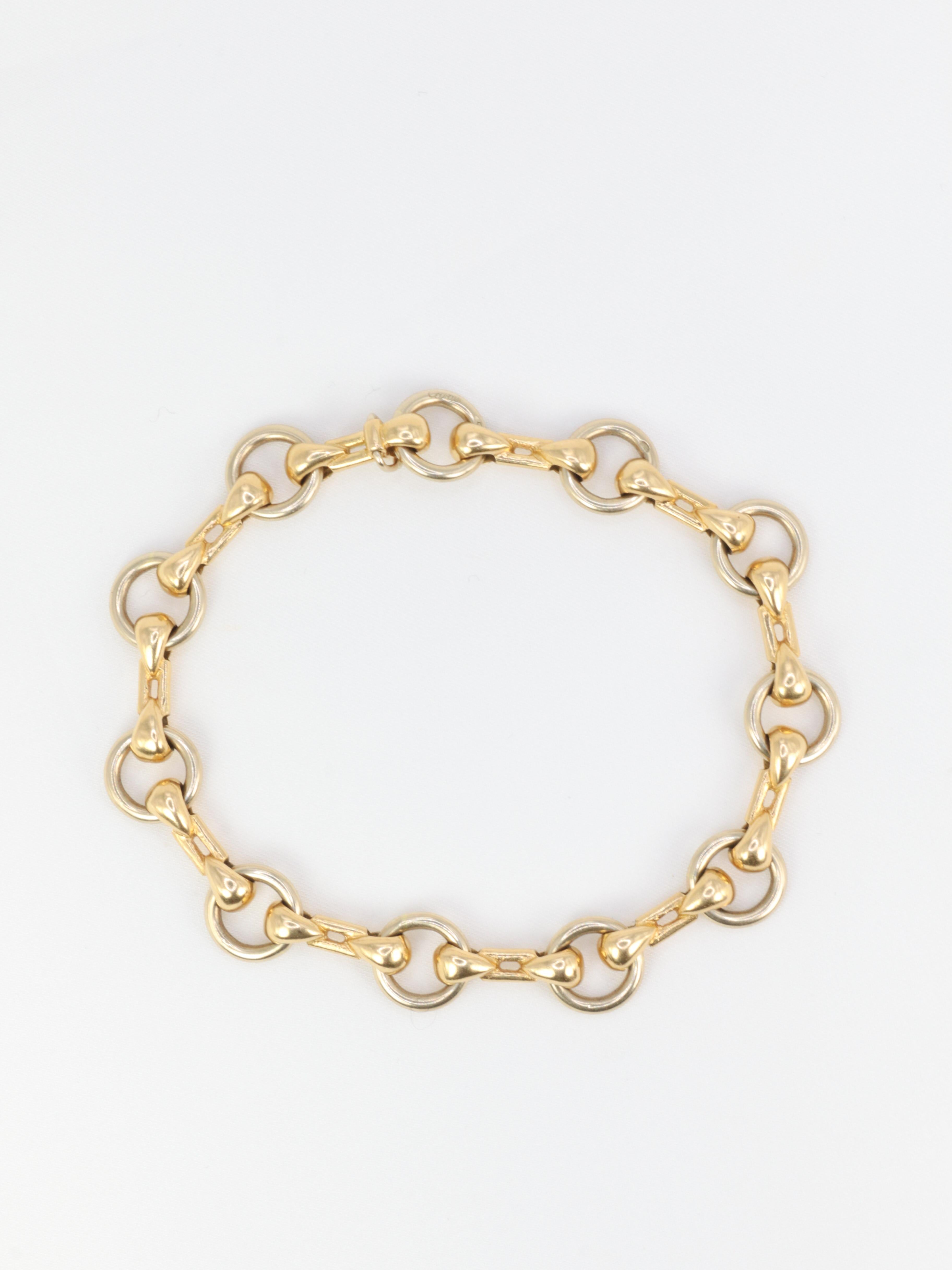Gold Vintage Cartier-Armband „Nouveau JCC“ Modell 4