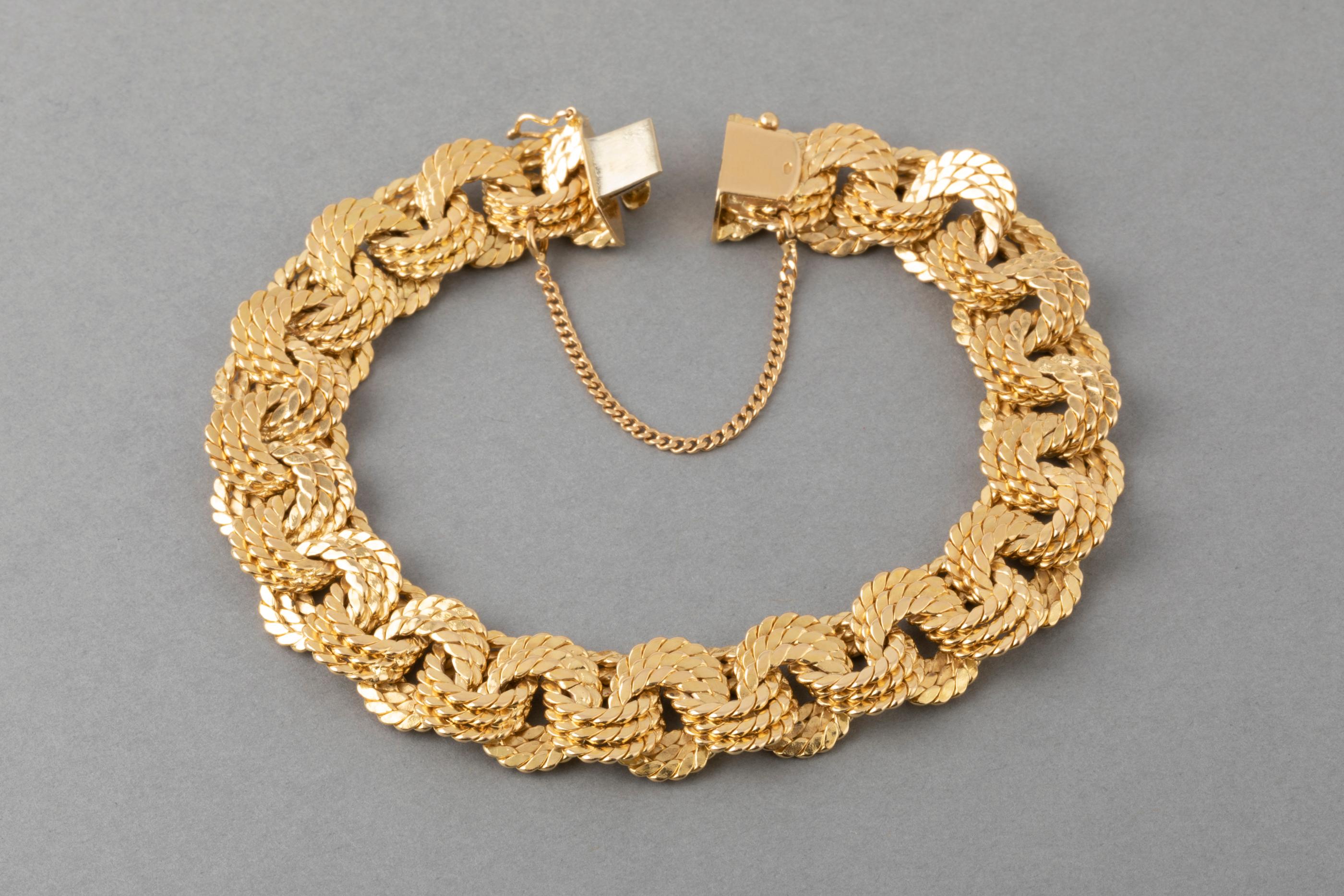 Gold Vintage French Bracelet 5