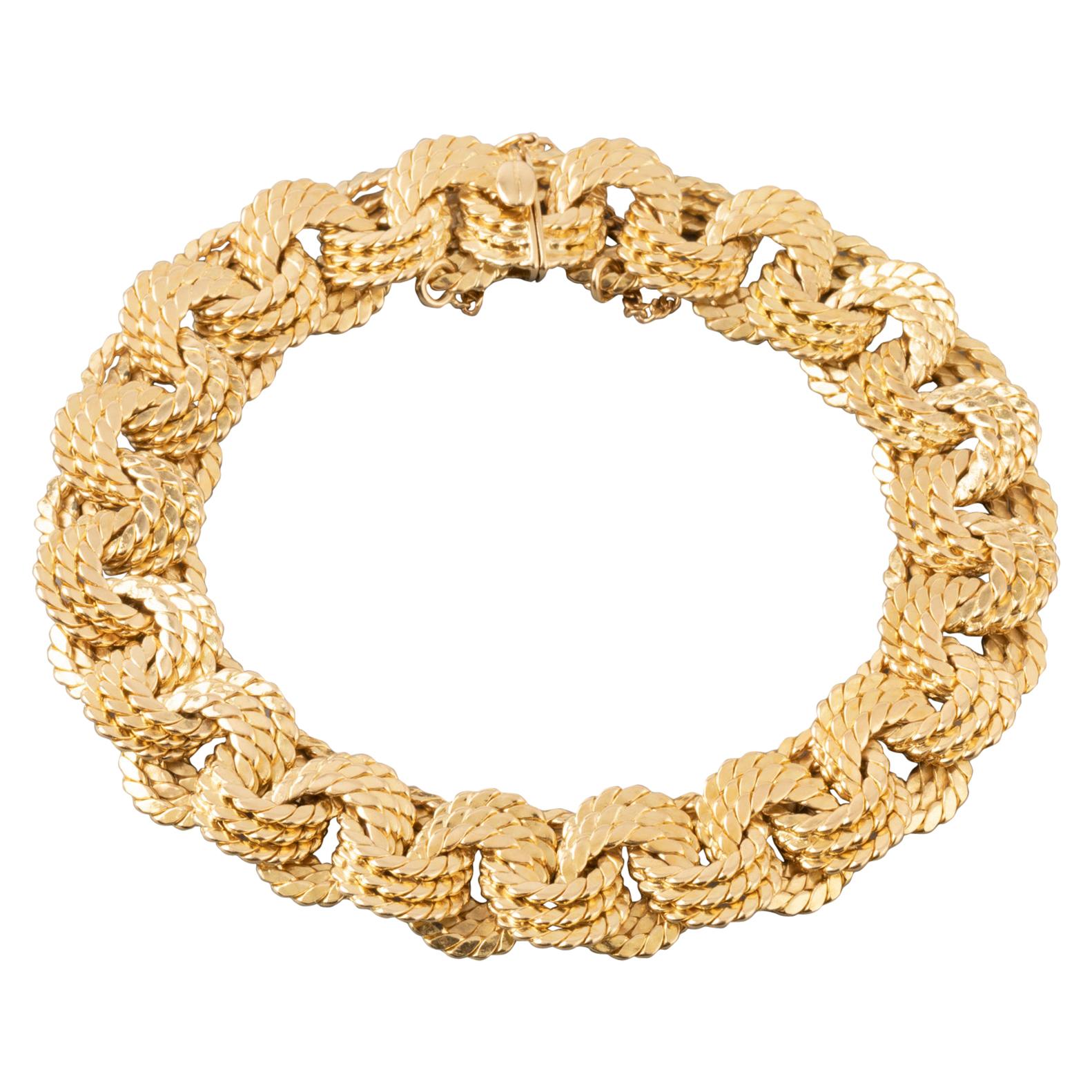 Gold Vintage French Bracelet