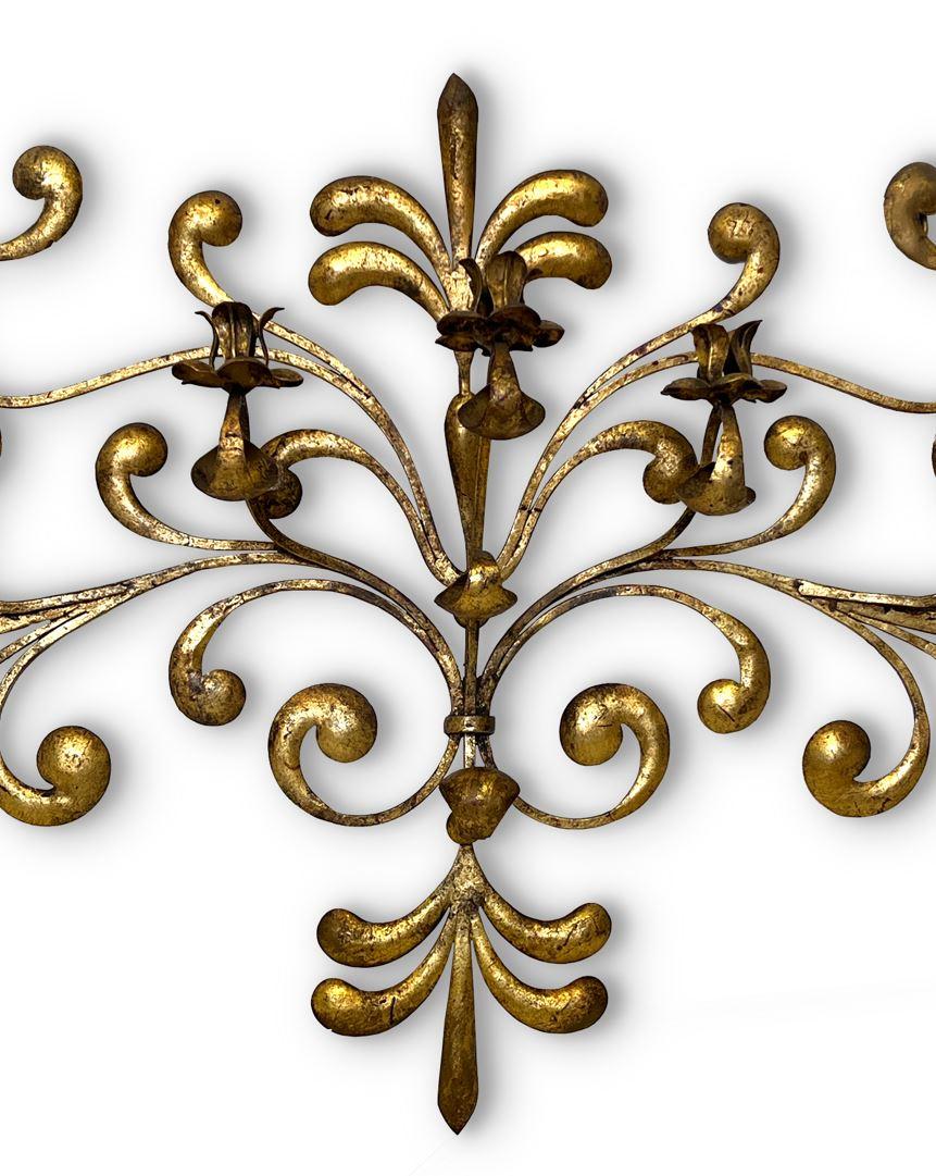 Baroque Gold Wall Candelabra
