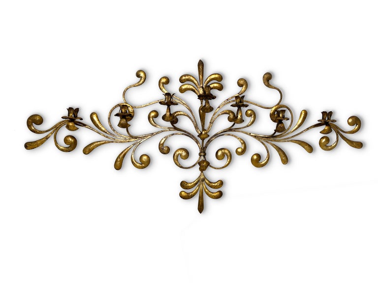 Gold Wall Candelabra For Sale at 1stDibs