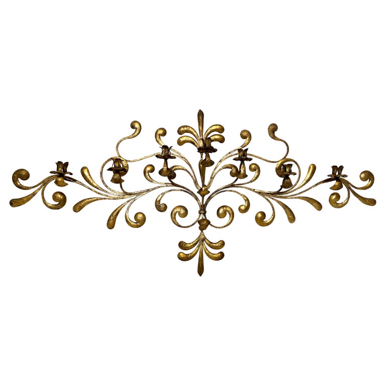 Gold Wall Candelabra For Sale at 1stDibs