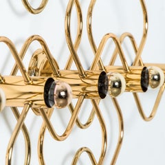 Gold Wall Light/Flush Mount by Sciolari, 1970s