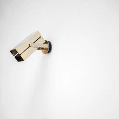 Applique murale en or par Pierre Disderot, France, années 1960