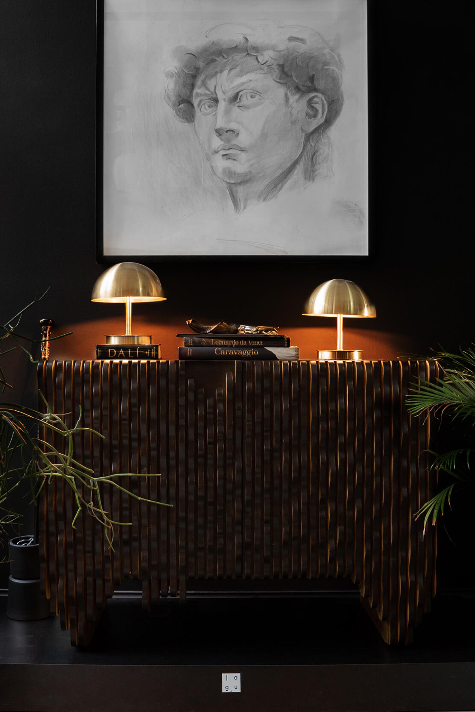 XXI secolo e contemporaneo Console Gold Wave in vendita