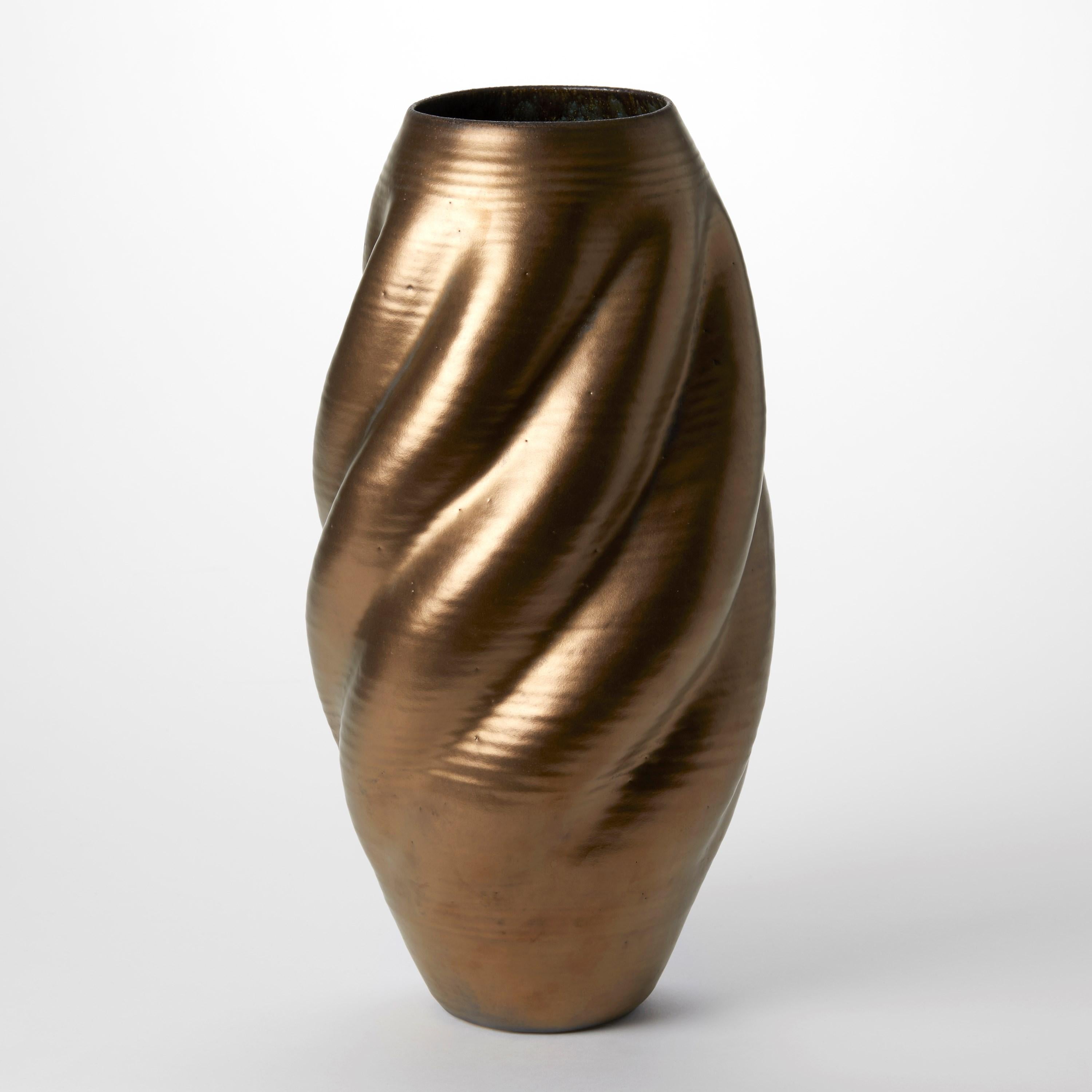 Spagnolo Gold Wave Form No 133, un vascello a spirale di Nicholas Arroyave-Portela in vendita