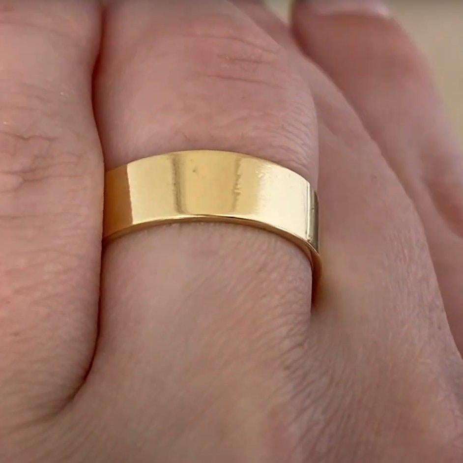 Fede nuziale in oro, oro giallo 14k In condizioni ottime in vendita a New York, NY