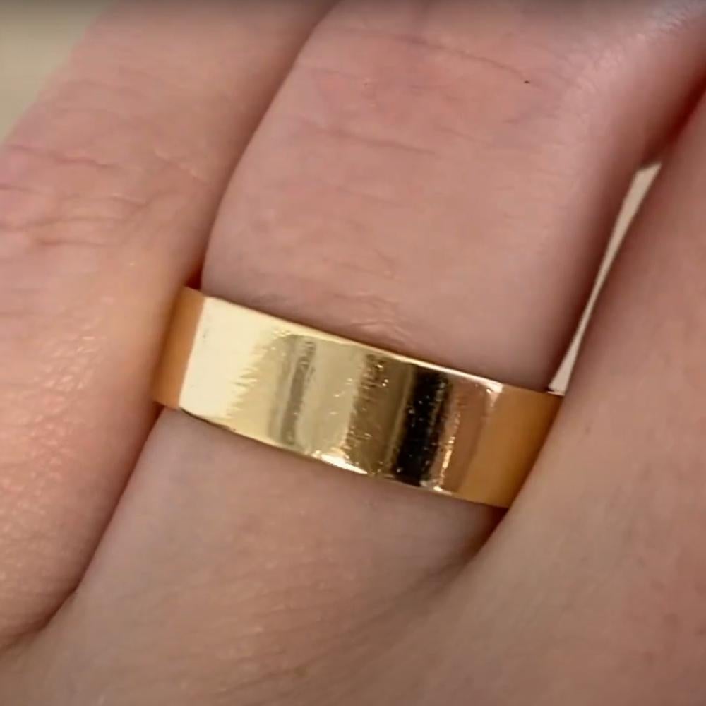 Gold Ehering, 14k Gelbgold für Damen oder Herren im Angebot