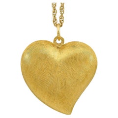 Gold Witch's Heart Pendant