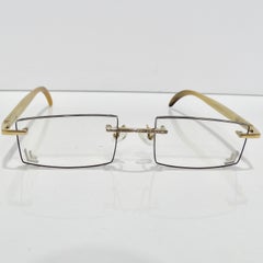 Gold & Wood Windsor 11 Diamond Eyeglasses