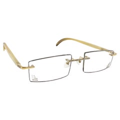 Gold & Wood Windsor 11 Diamond Eyeglasses
