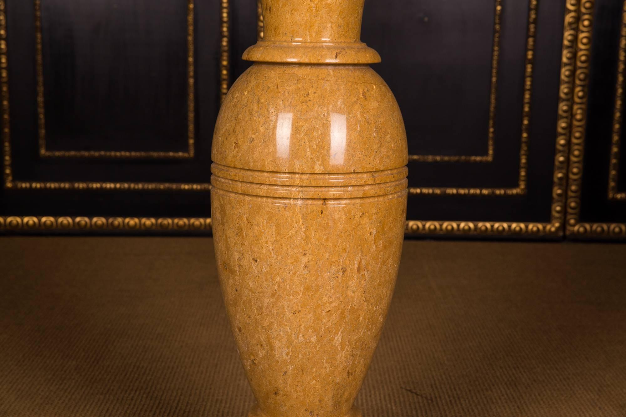 Gold Yellow Floor Vase Natural Marble, 70 Kg For Sale at 1stDibs ...