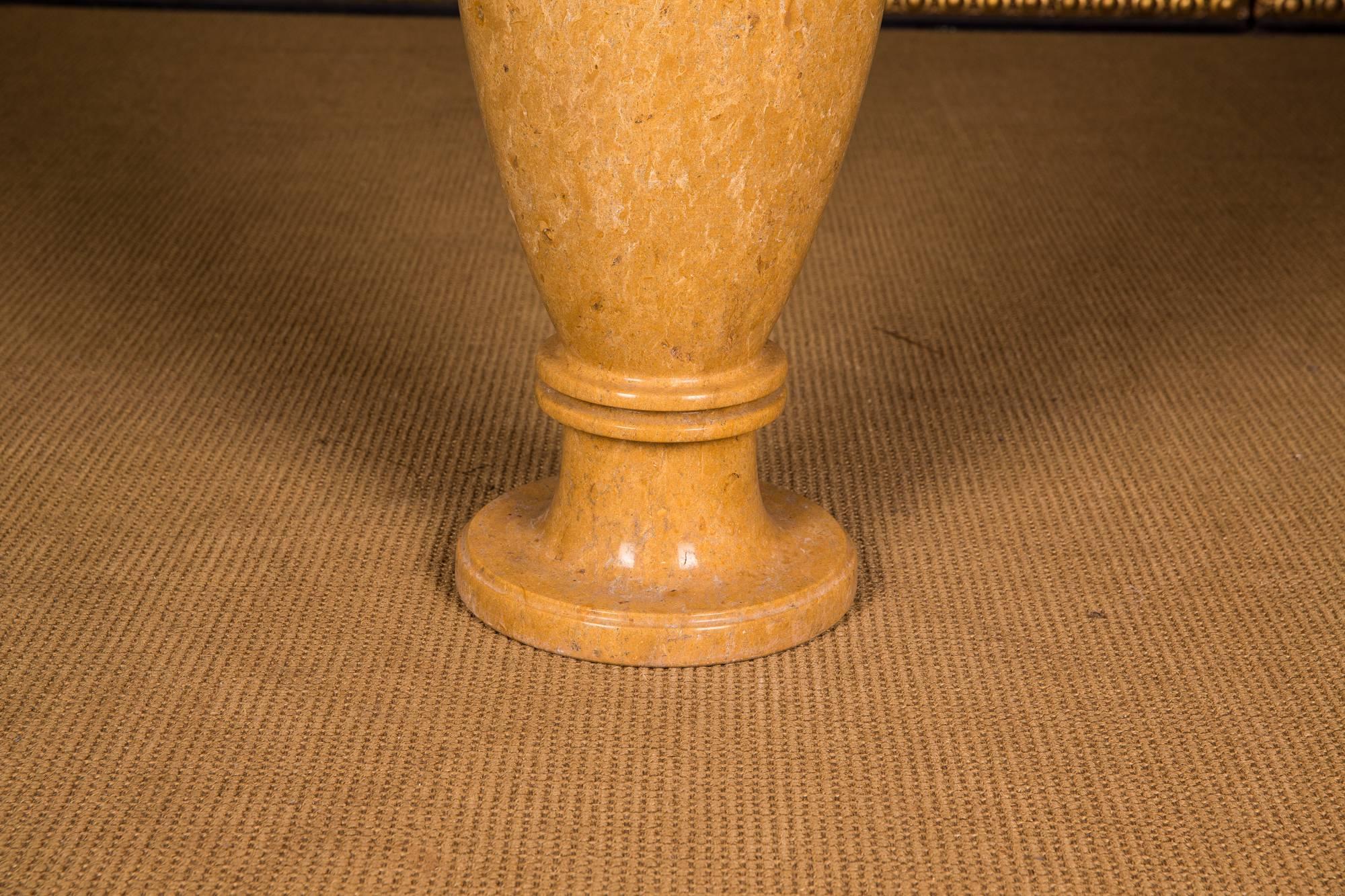 Gold Yellow Floor Vase Natural Marble, 70 Kg 1