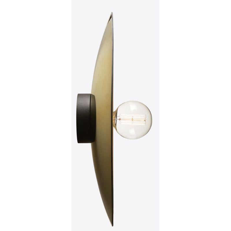 Glass Gold Zénith Wall Light, Large by Radar For Sale