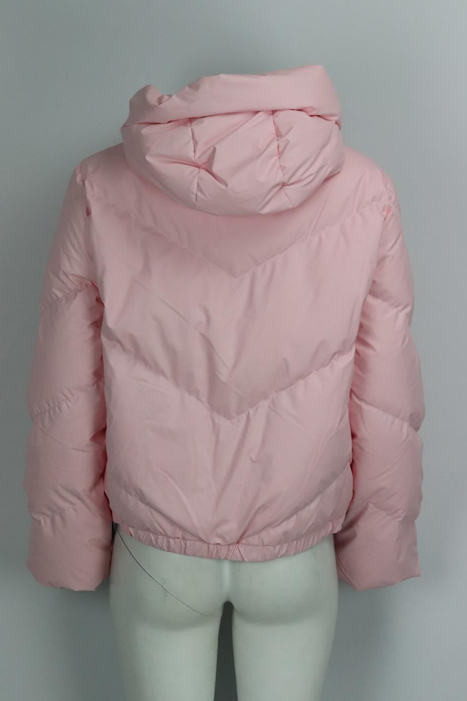 Goldbergh Hooded Quilted Shell Down Ski Jacket Uk 10 In Excellent Condition In London, GB