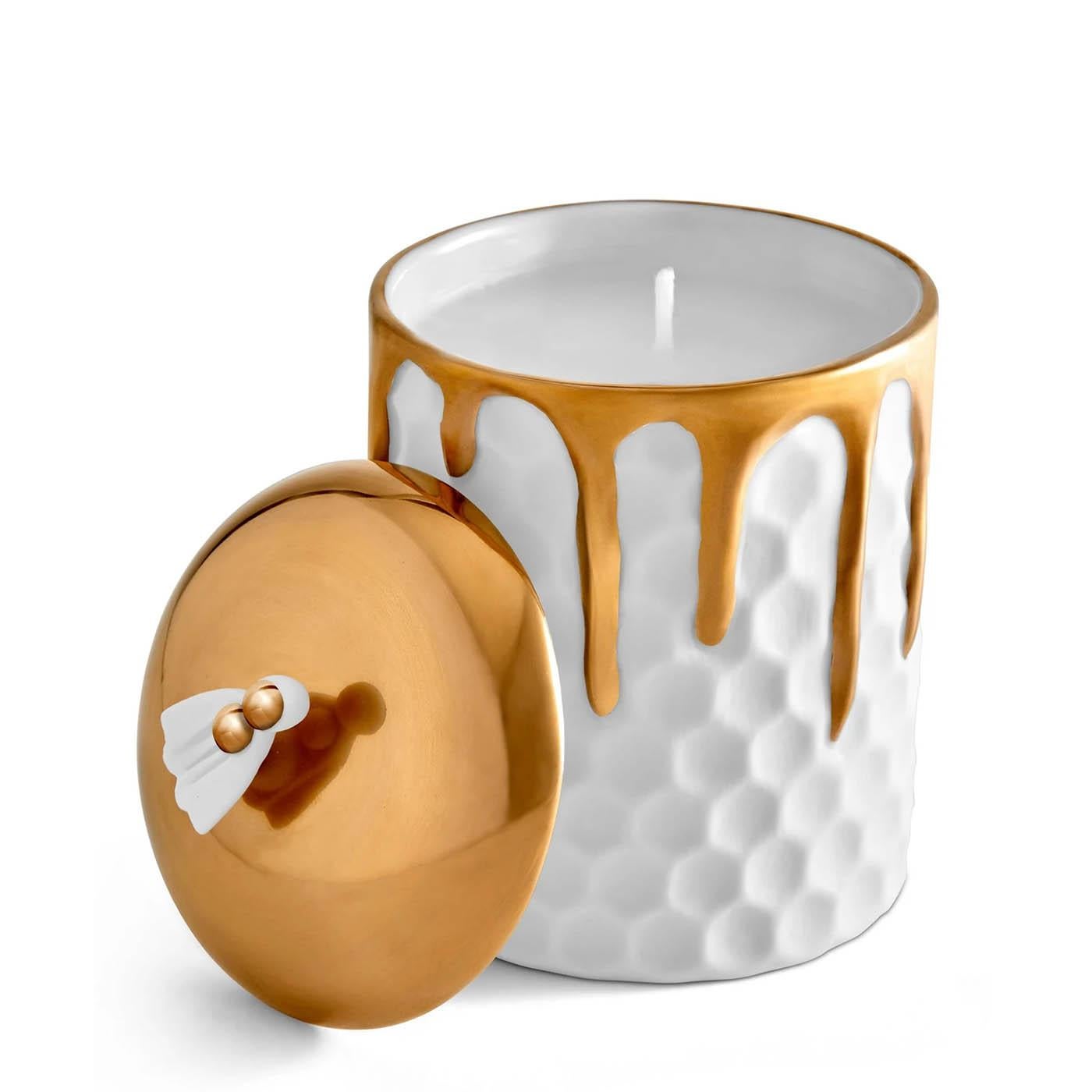Vergoldete Bienenkorb-Kerzenbox  (Portugiesisch) im Angebot
