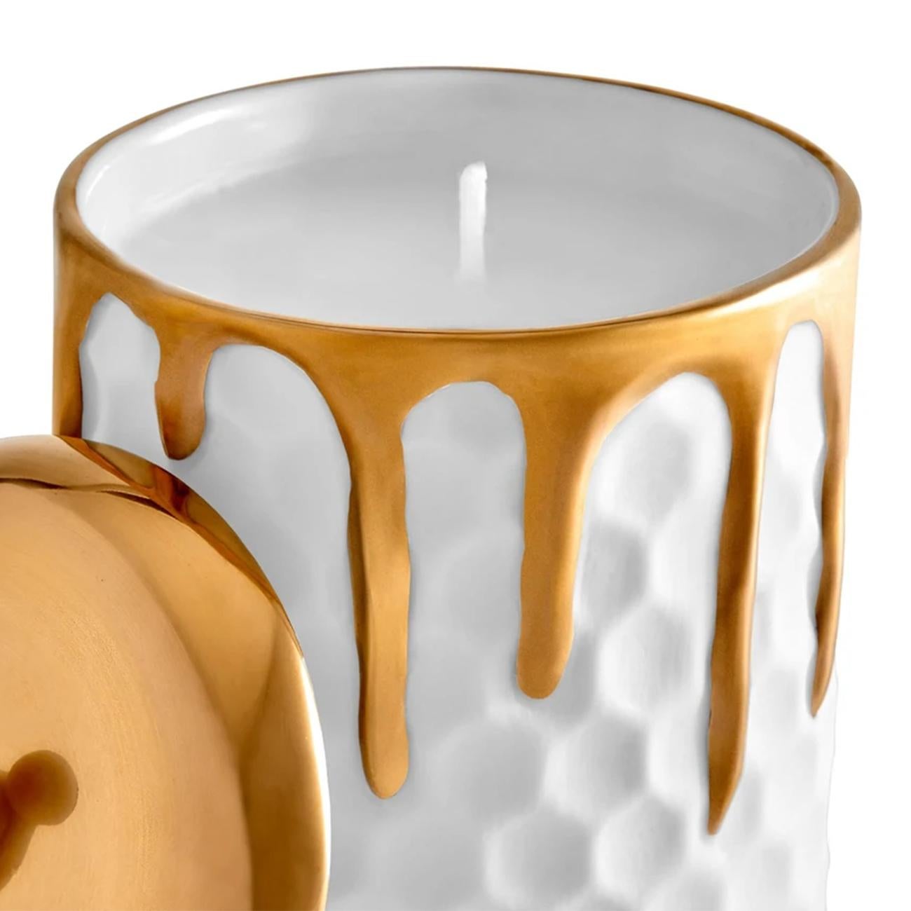 Contemporary Golded Bee Candle Box  For Sale