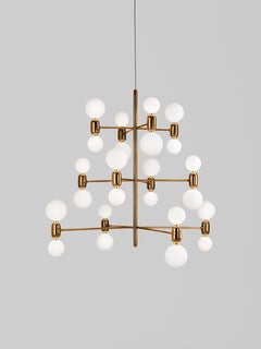 Golden Aballs Chandelier 12 by Parachilna