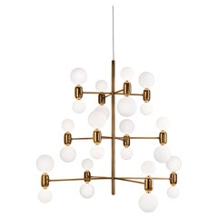 Golden Aballs Chandelier 12 by Parachilna