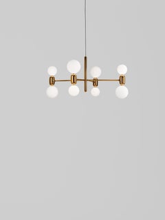Golden Aballs Chandelier 4 by Parachilna