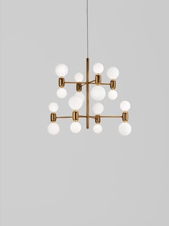 Golden Aballs Chandelier 8 by Parachilna