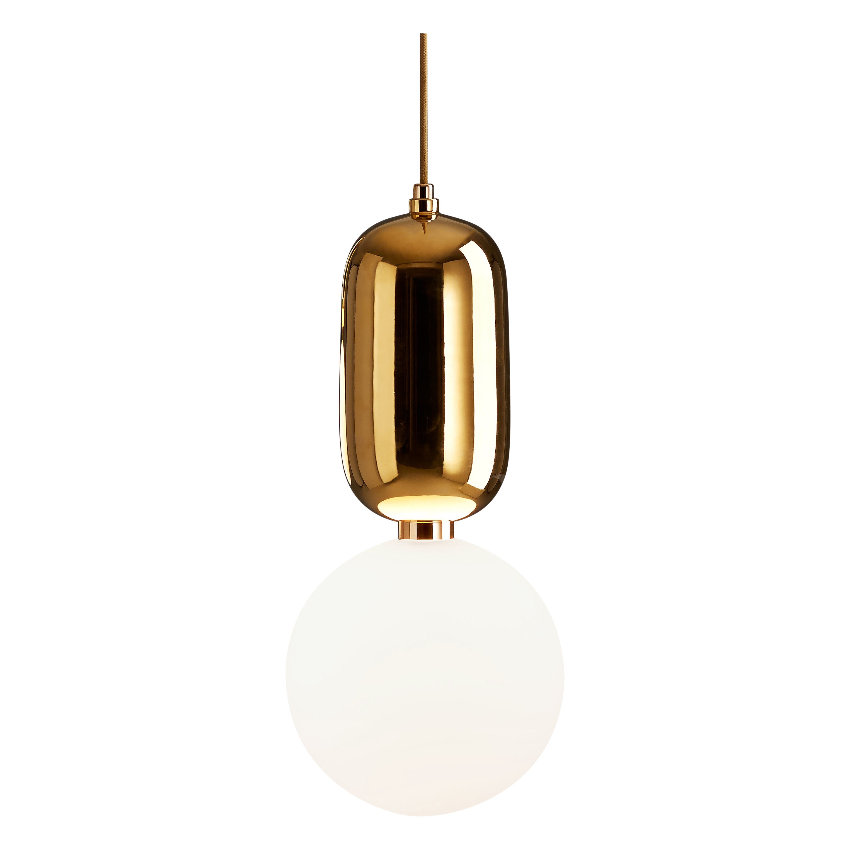 Golden Aballs T Me Pendant Lamp by Parachilna