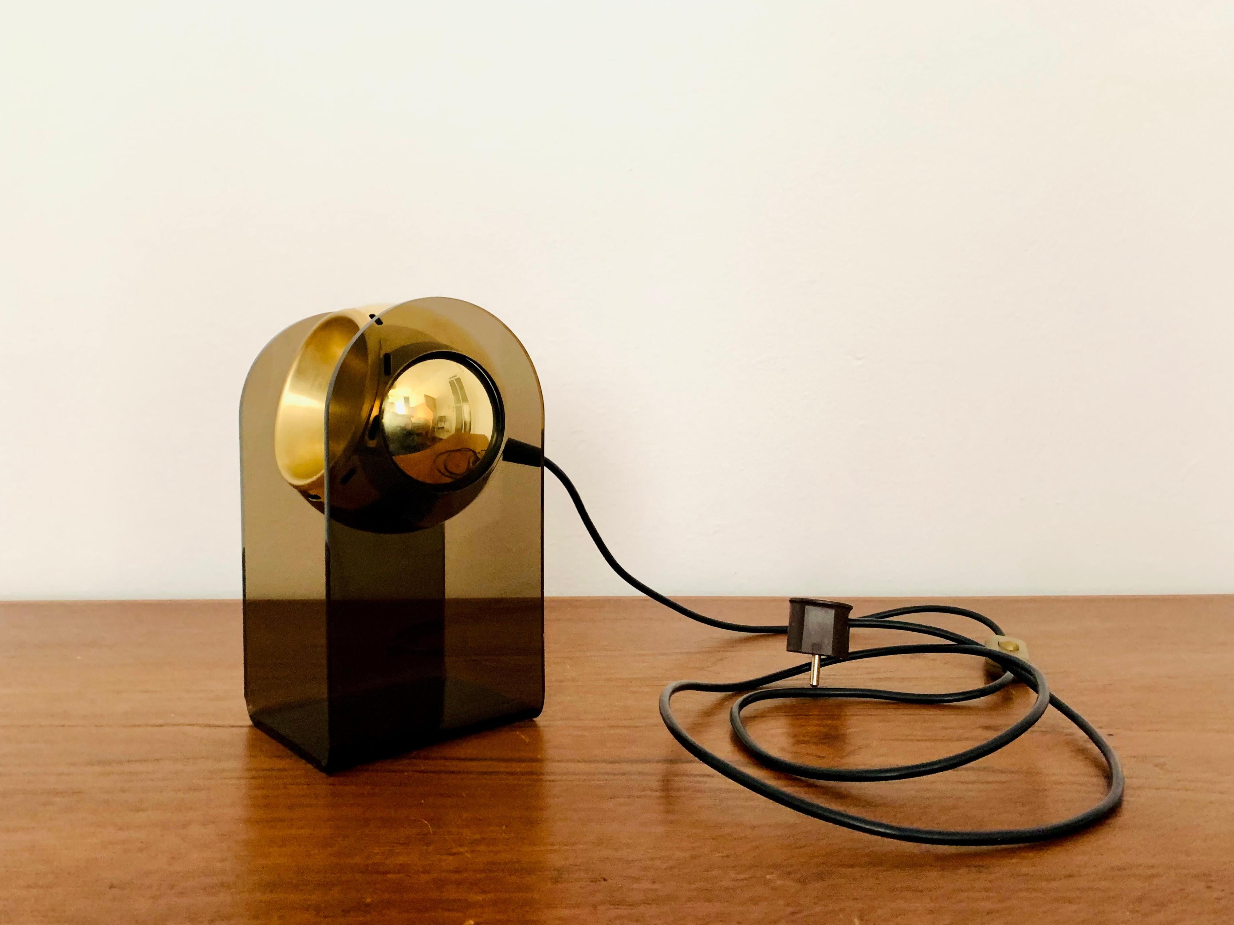 Lampe de table Golden Adjustable Acrylic Space Age  en vente 3