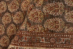 Golden Aged Tabriz Persian Rug