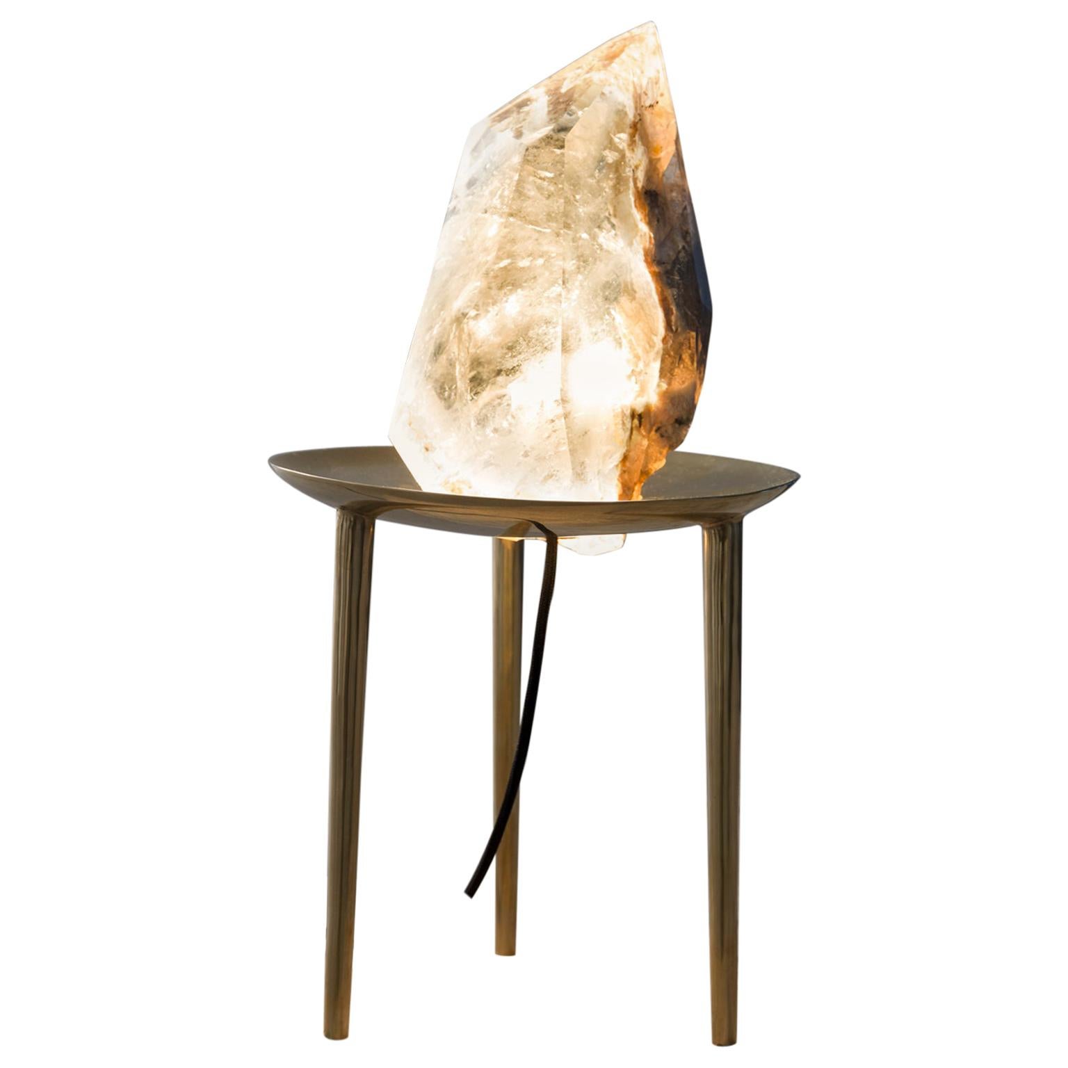 Pharos - Golden crystal table lamp