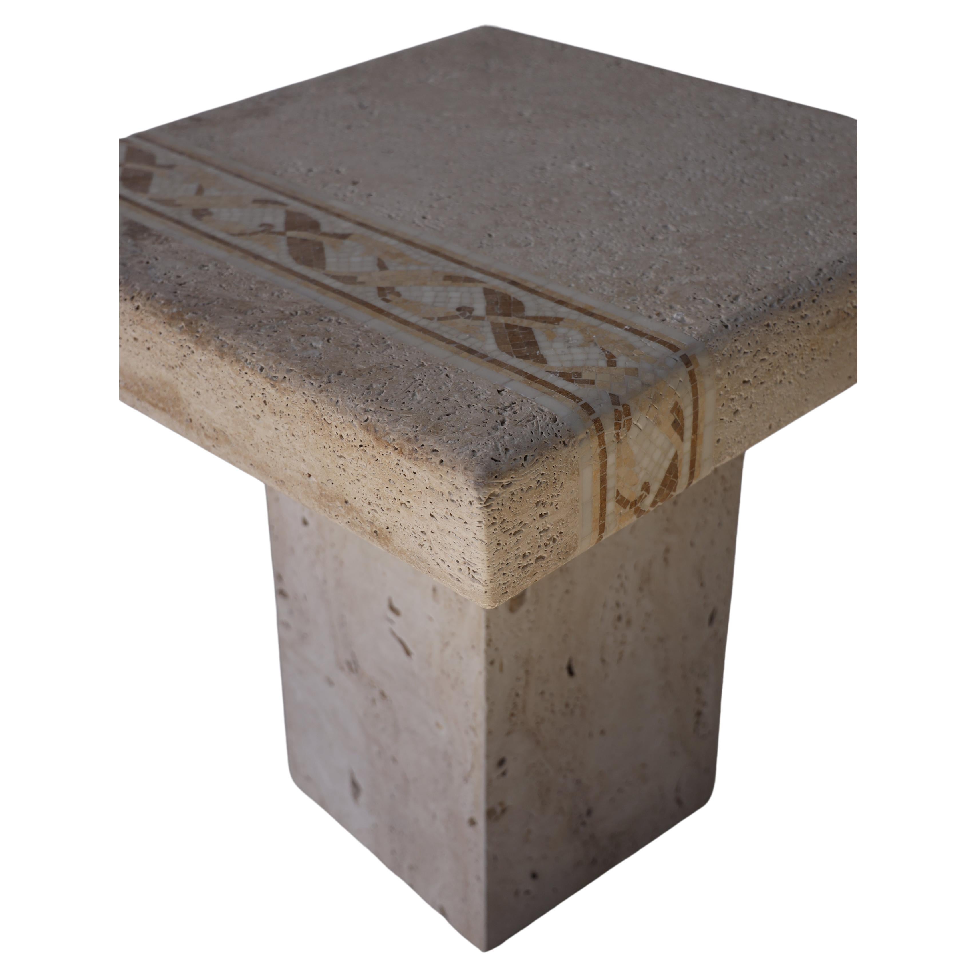 Golden Aura Travertine Coffee Table For Sale