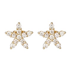 Golden Aurora 14K Yellow Gold Star Earrings