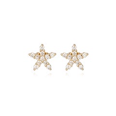 Golden Aurora Star Earrings