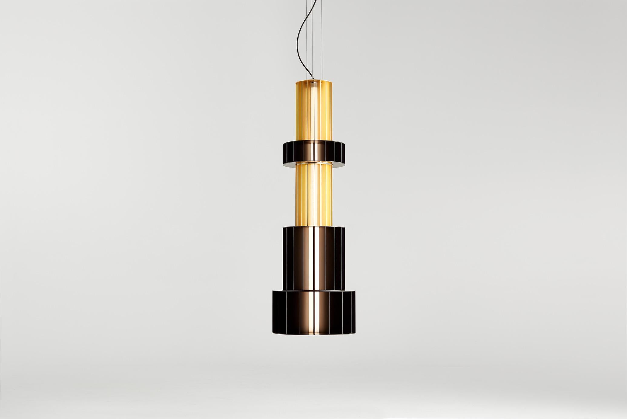 Lampe à suspension Golden Babel AT&T par Parachilna Neuf - En vente à Geneve, CH