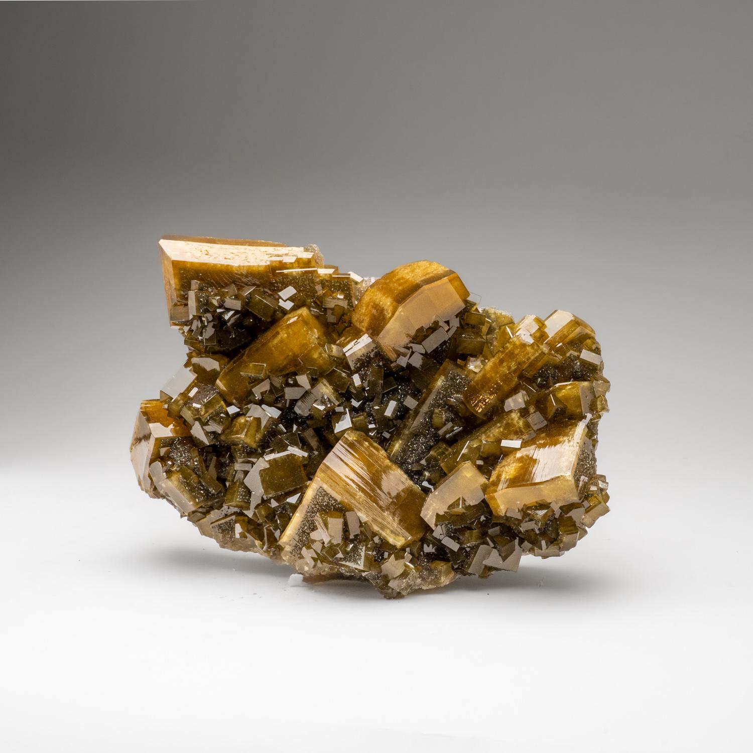 Cristalli di barite dorata dalla contea di Nandan, Hechi, Guangxi, Cina in vendita 2