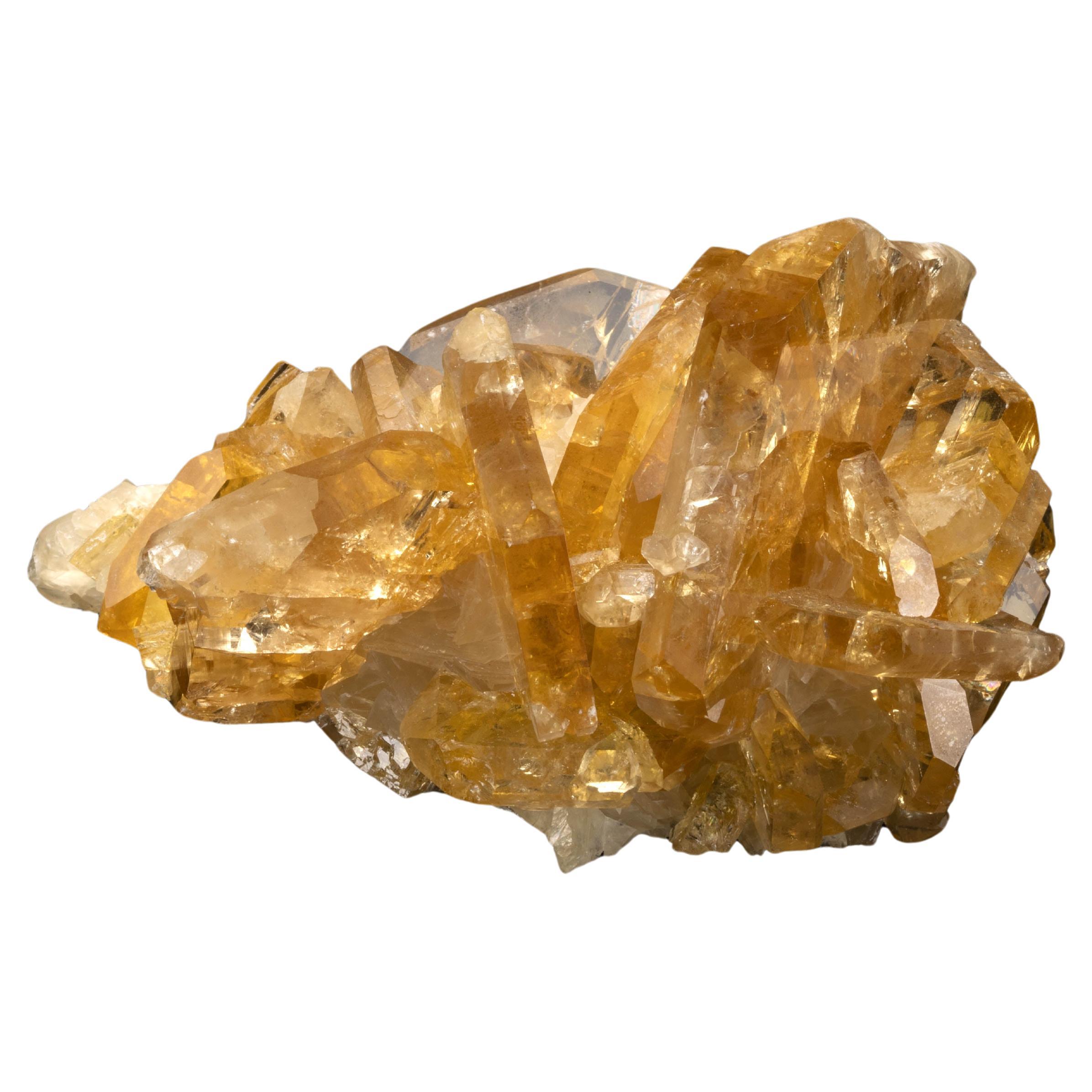 Golden Barite From Meikle Mine, Nevada For Sale