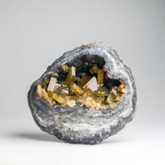 Barita dorada con fluorita de Lushi, provincia de Henan, China (4,25 libras)