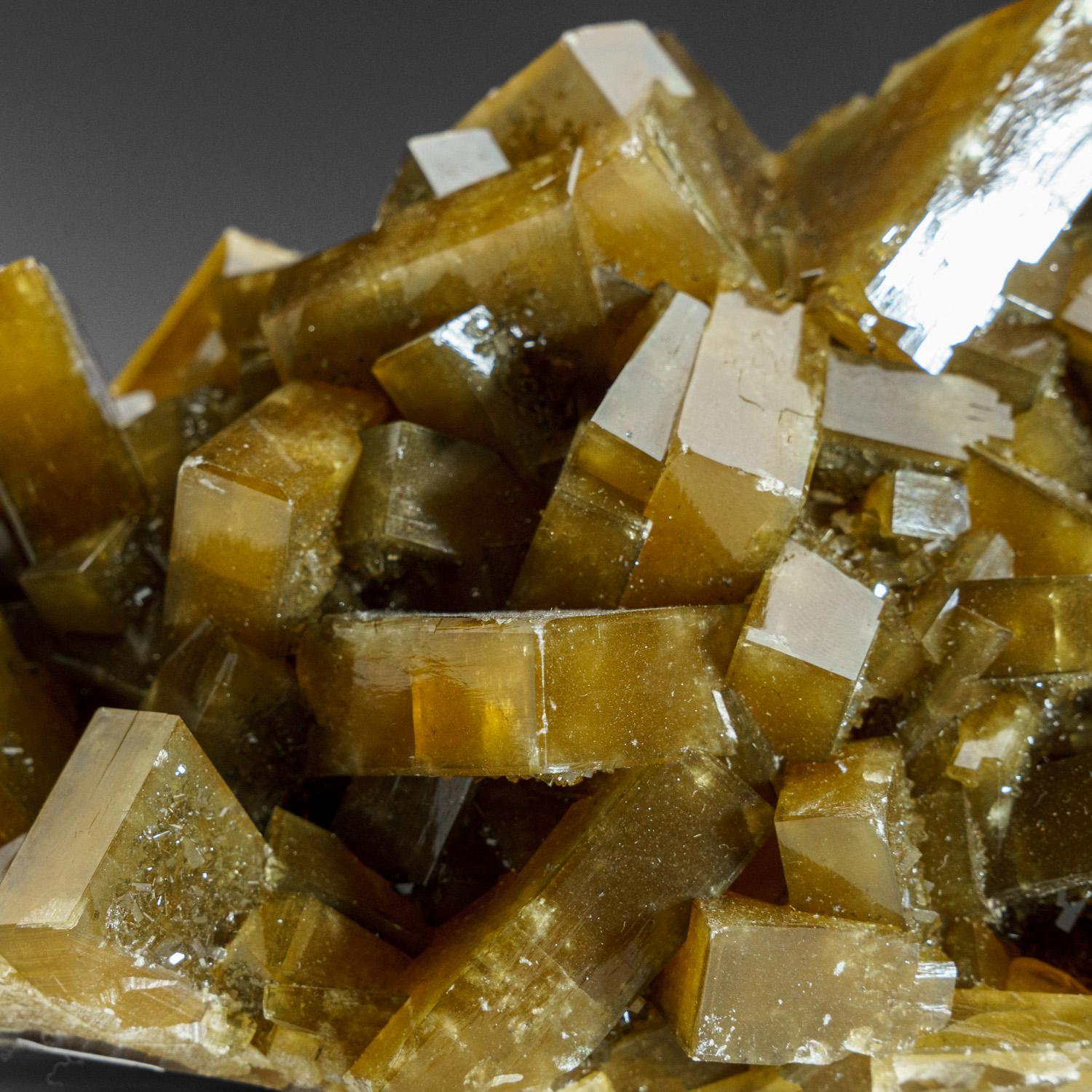 Barite dorata con cristalli di Marcasite dalla contea di Nandan, Hechi, Guangxi, Cina In condizioni ottime in vendita a New York, NY