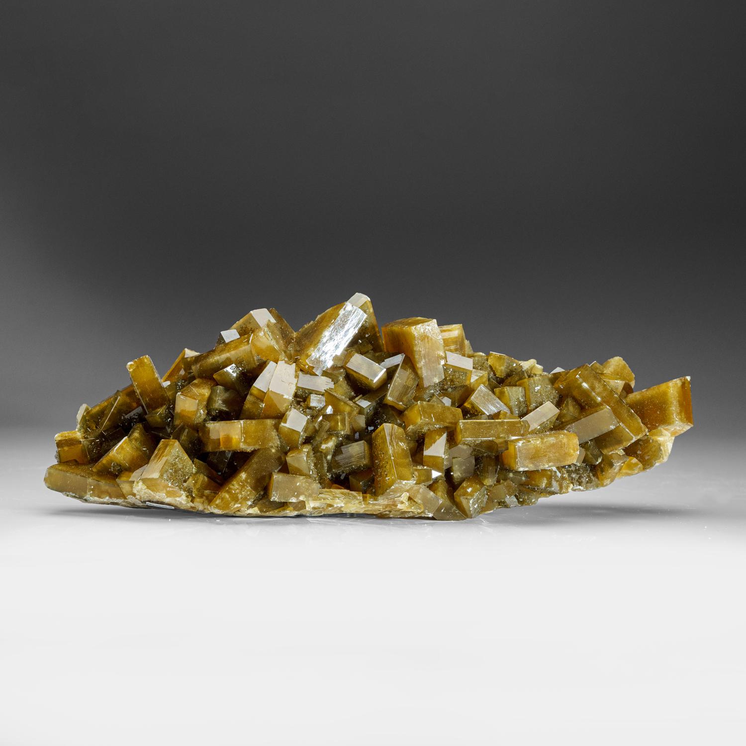 Golden Barite with Marcasite Crystals from Nandan County, Hechi, Guangxi, China For Sale 2